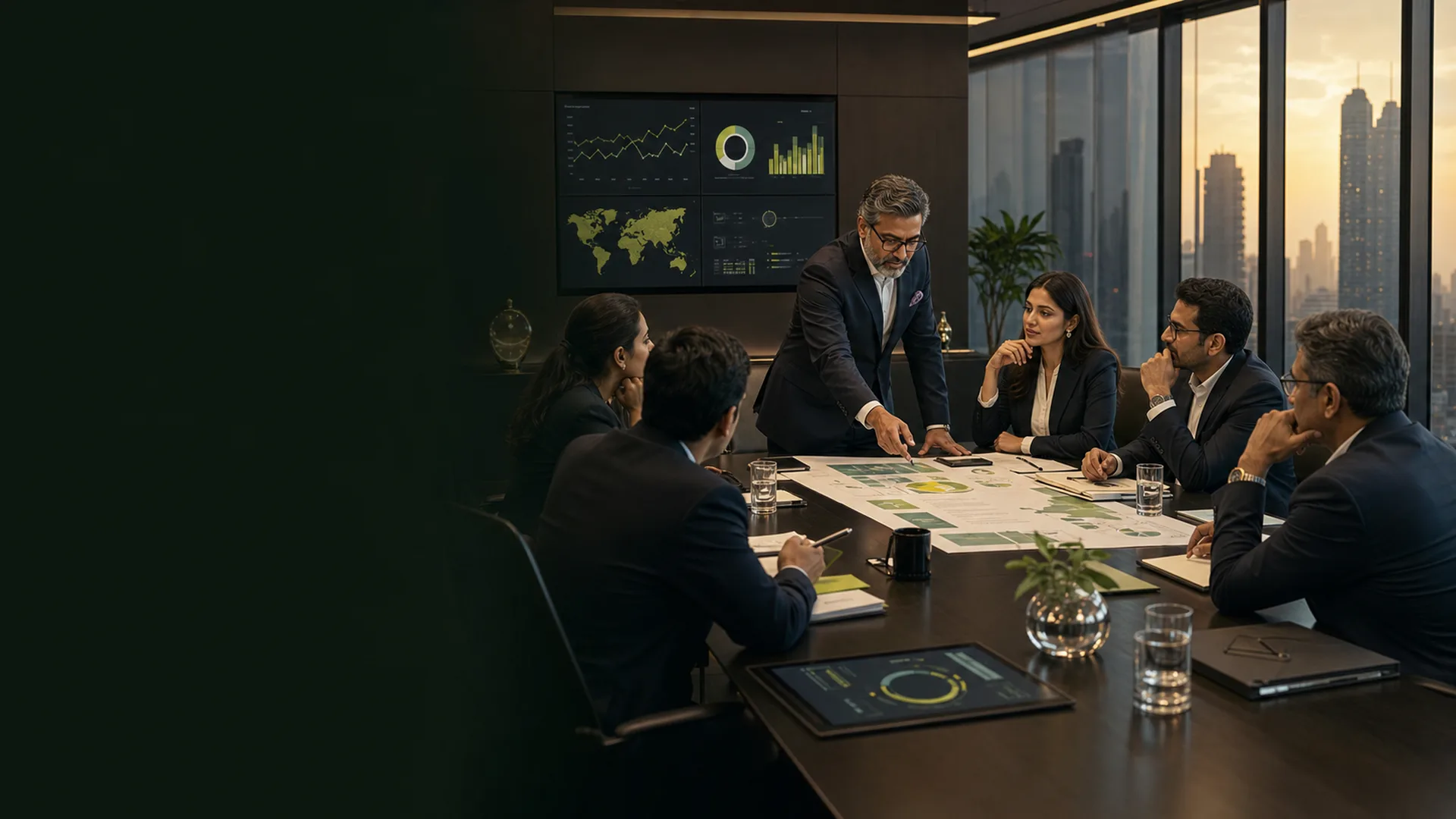 Senior Indian strategy consultants leading an executive growth workshop